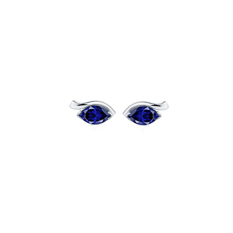 The Look of Love Blue Sapphire Earrings