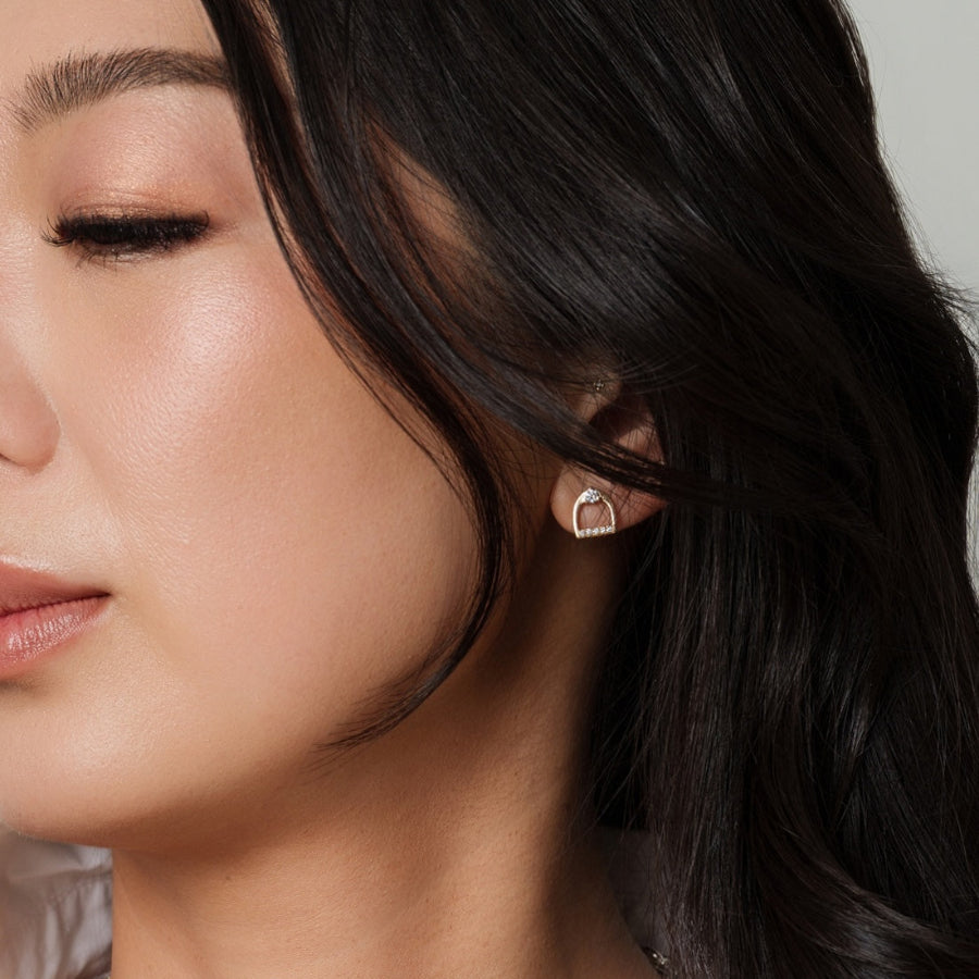 Bound Stirrup Earrings