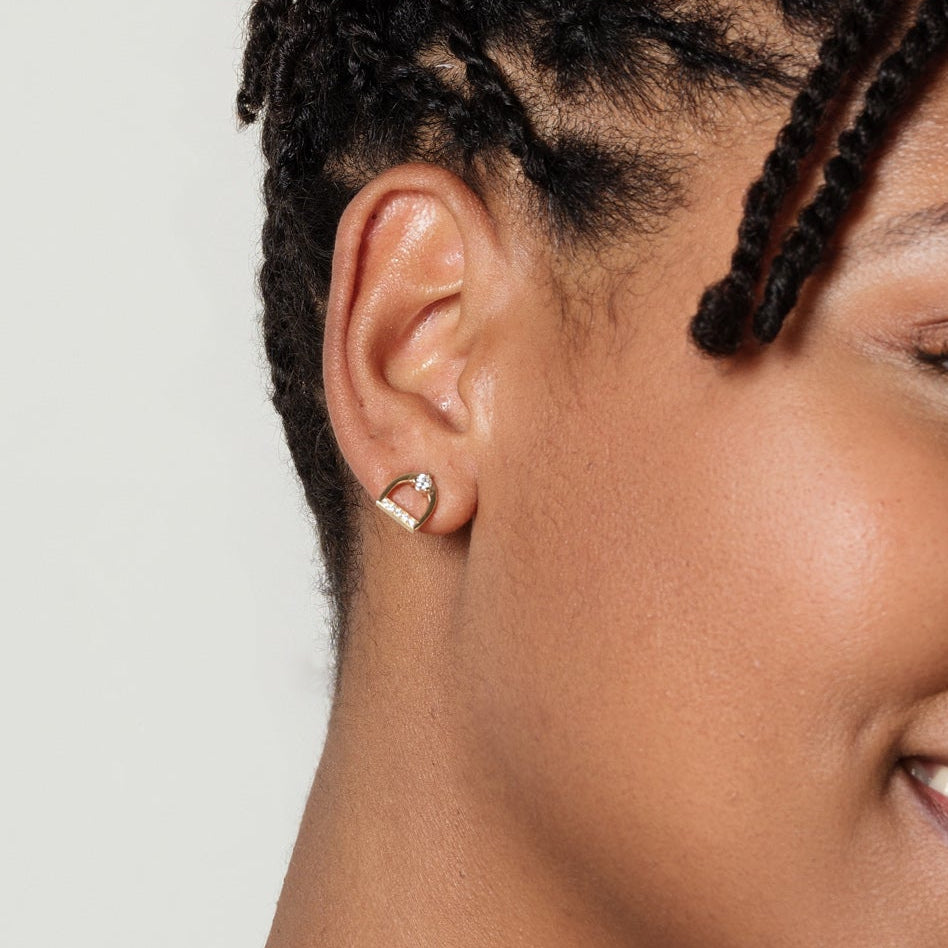 Bound Stirrup Earrings