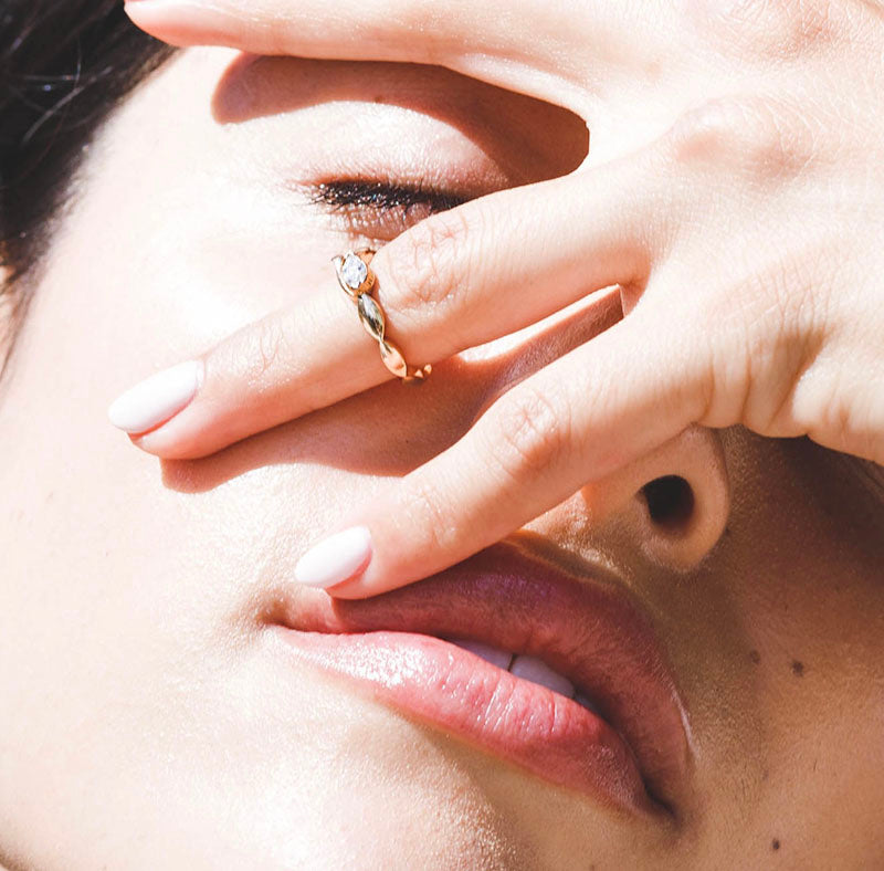 The Look Of Love Single Diamond Pinky Ring