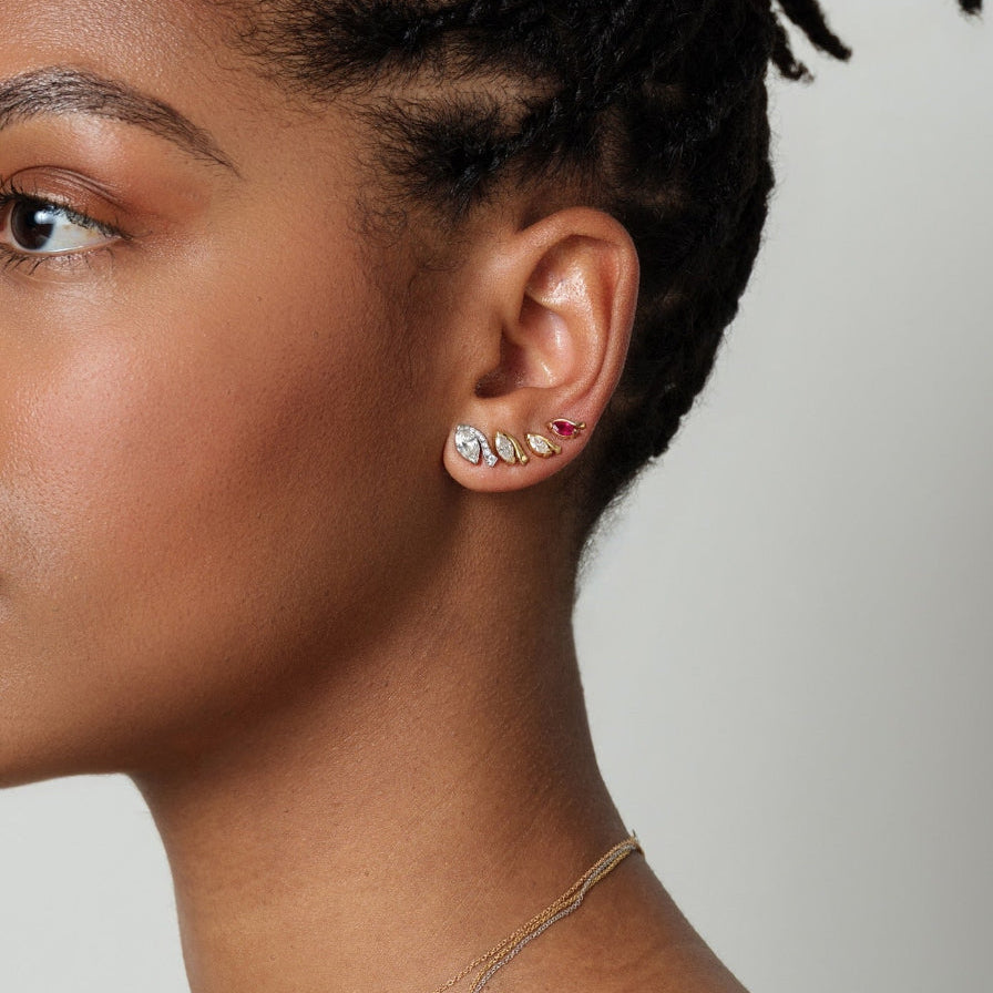 The Look of Love Red Ruby Earrings