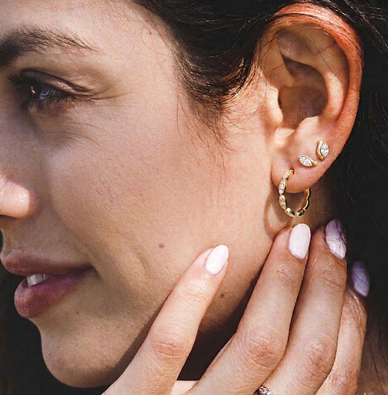 The Look Of Love Pavé Hoops