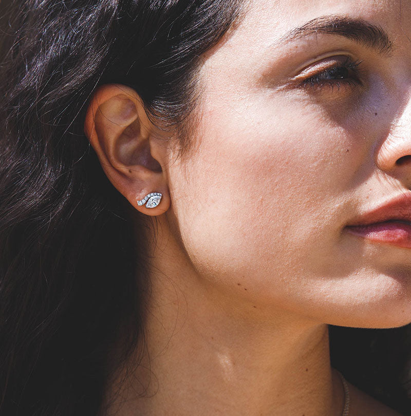 The Look Of Love Pavé Earrings