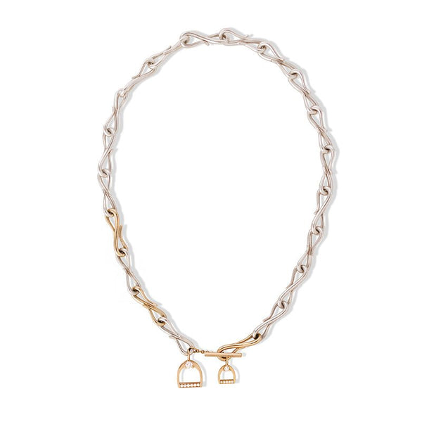 Bound Stirrup Toggle Necklace - Ilanzoni