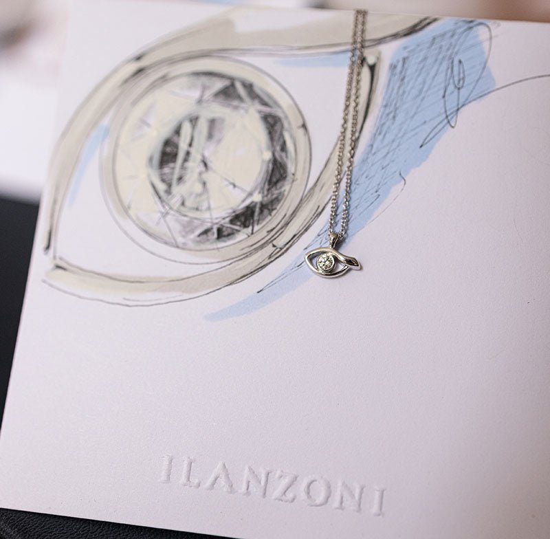 Cherubini Diamond Pendant Necklace - Ilanzoni