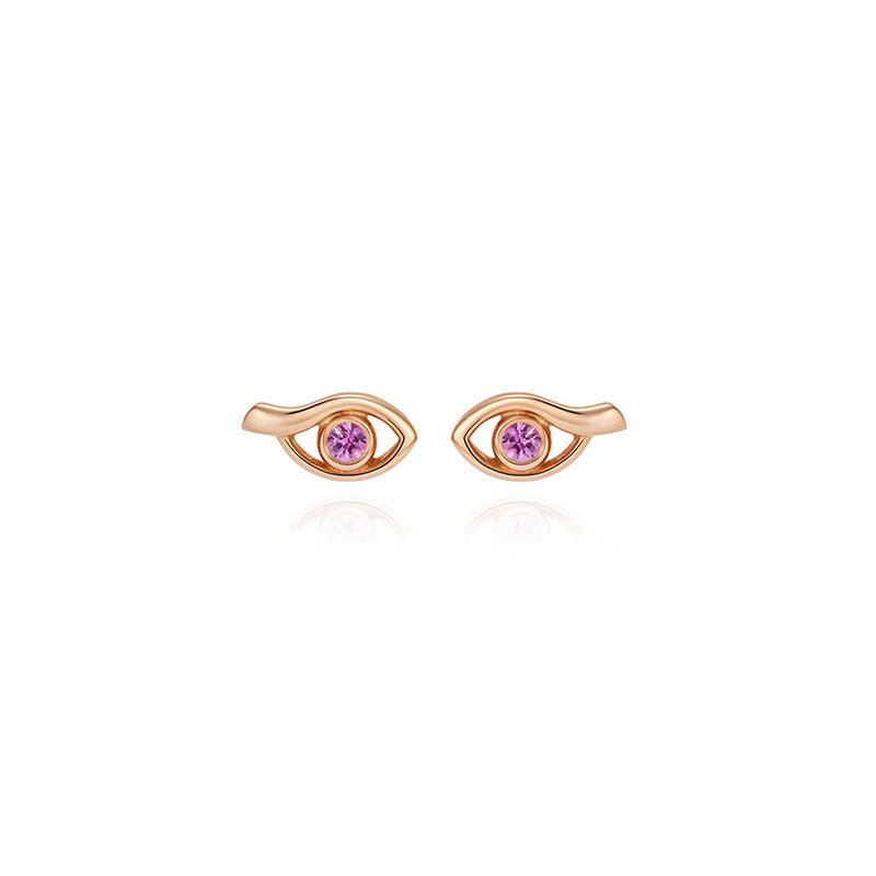 Cherubini Gemstone Stud Earrings - Ilanzoni