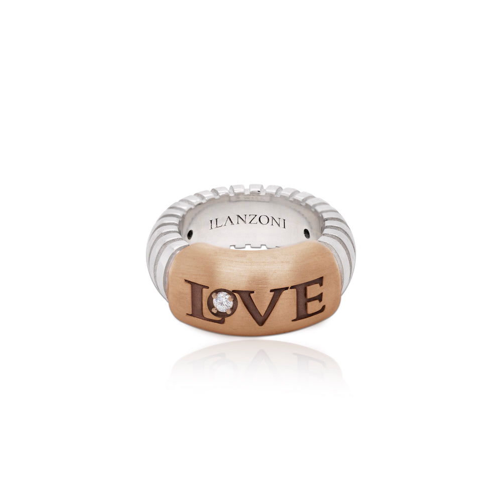 Love Me Ring in Gold and Silver