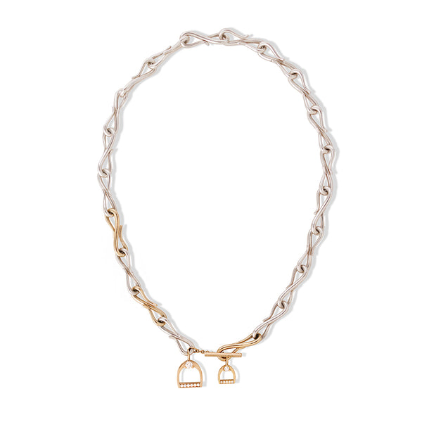Bound Stirrup Toggle Necklace