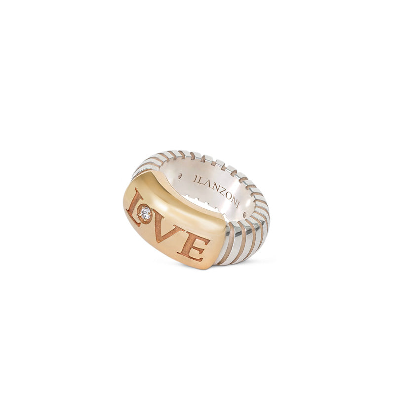 Love Me Ring in Gold and Silver