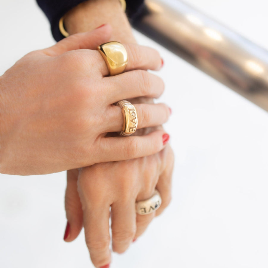 Love Me Ring in Gold and Silver