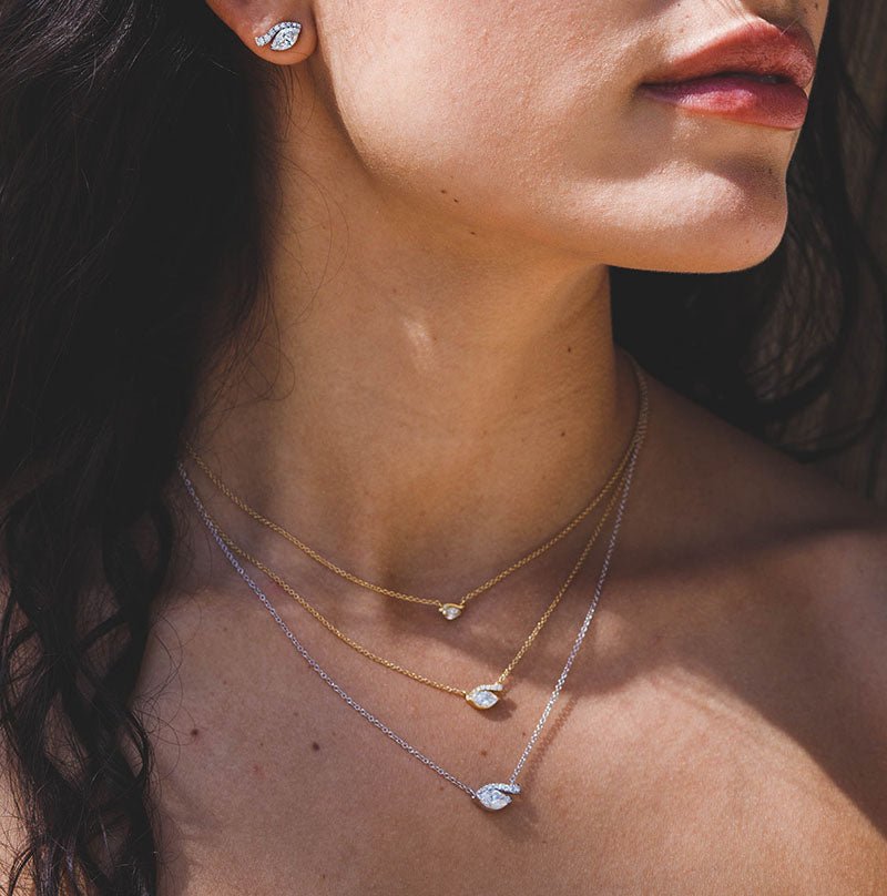 The Look of Love Diamond Pavé Necklace - Ilanzoni