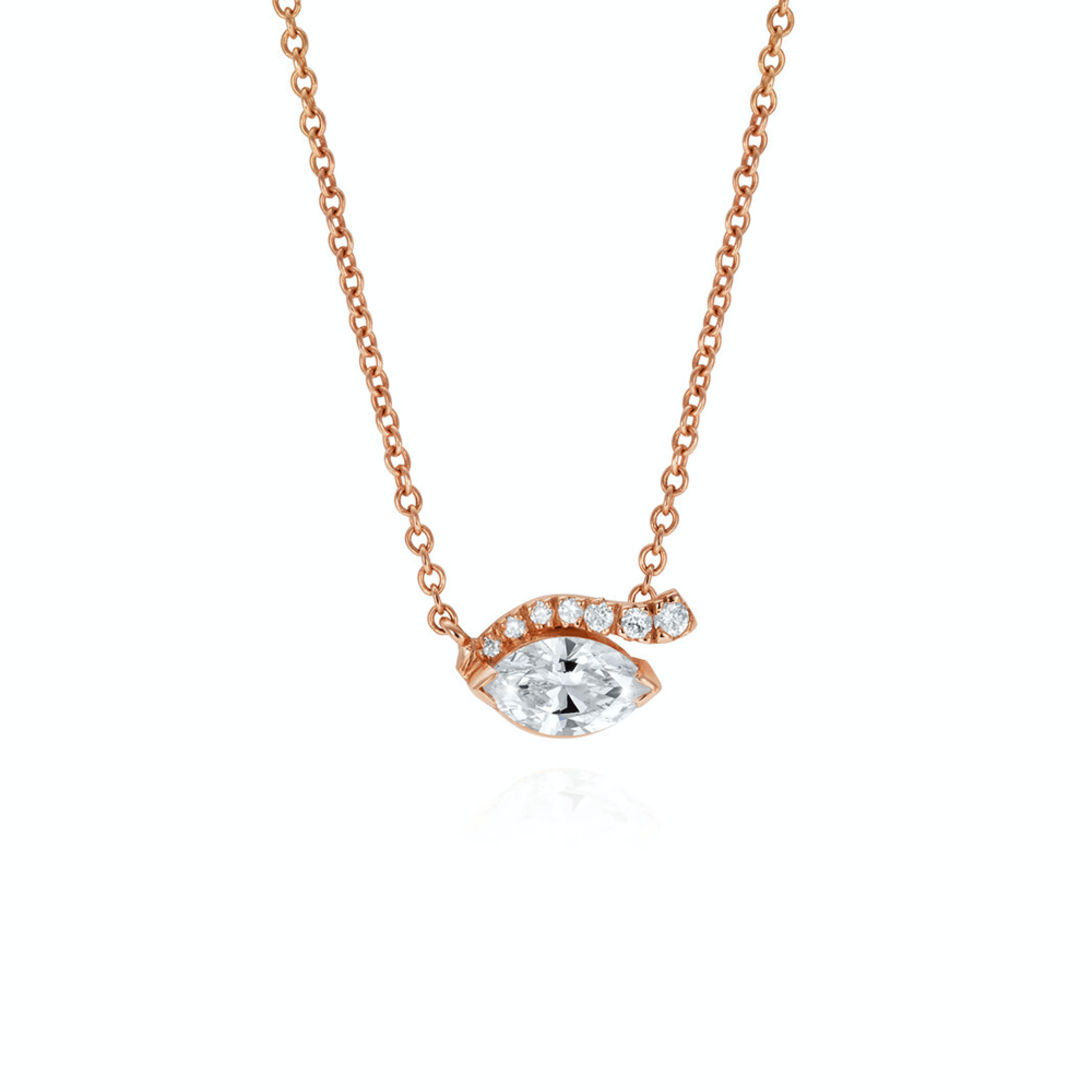 The Look of Love Diamond Pavé Necklace - Ilanzoni