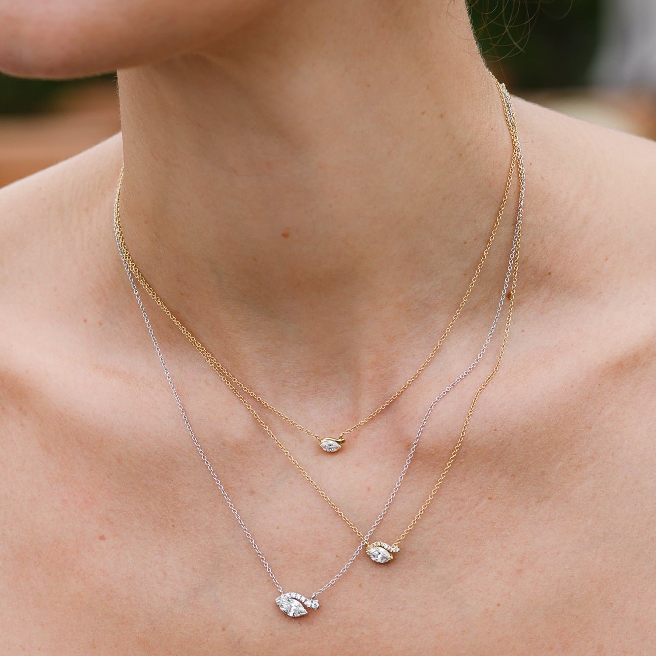 The Look of Love Diamond Pavé Necklace - Ilanzoni