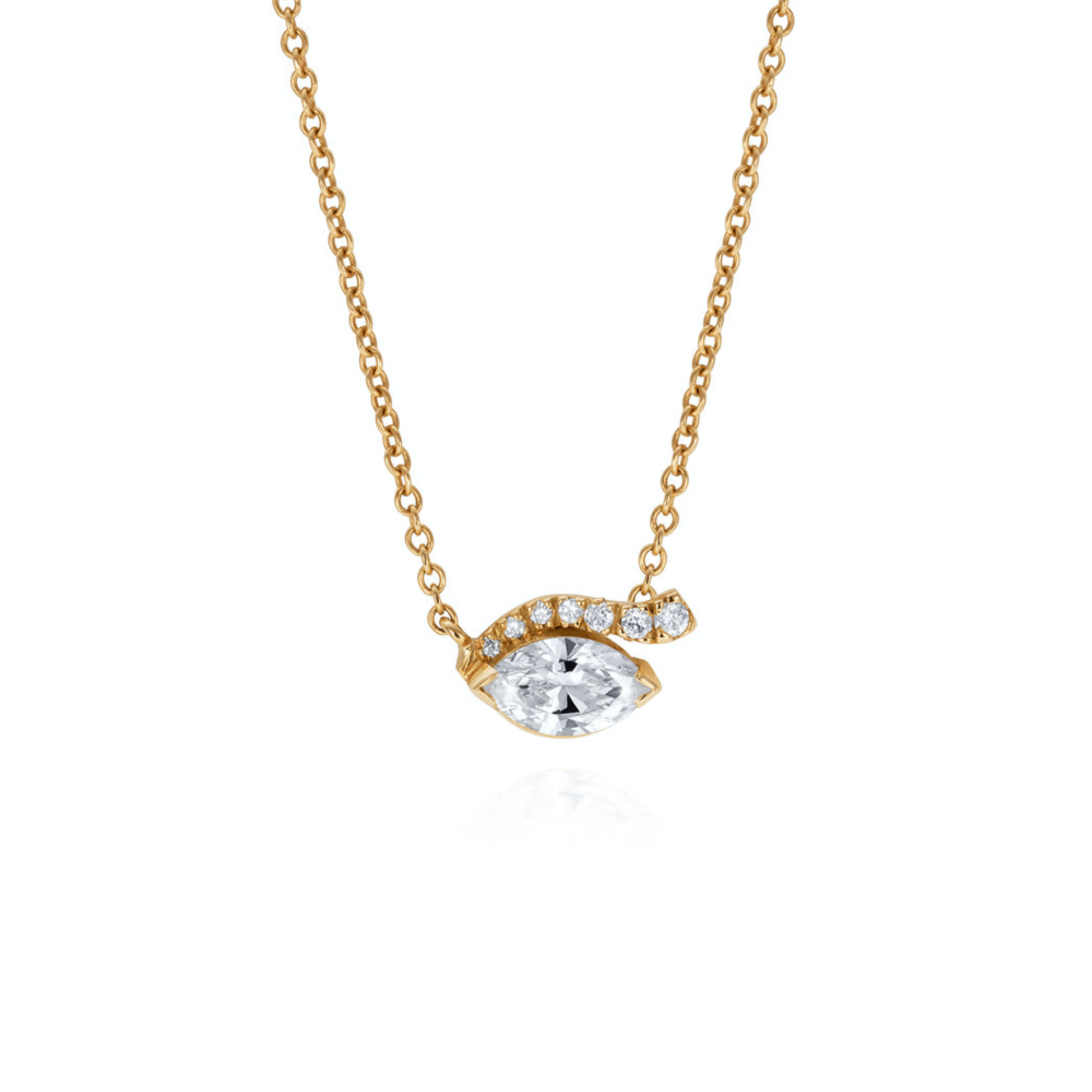 The Look of Love Diamond Pavé Necklace - Ilanzoni