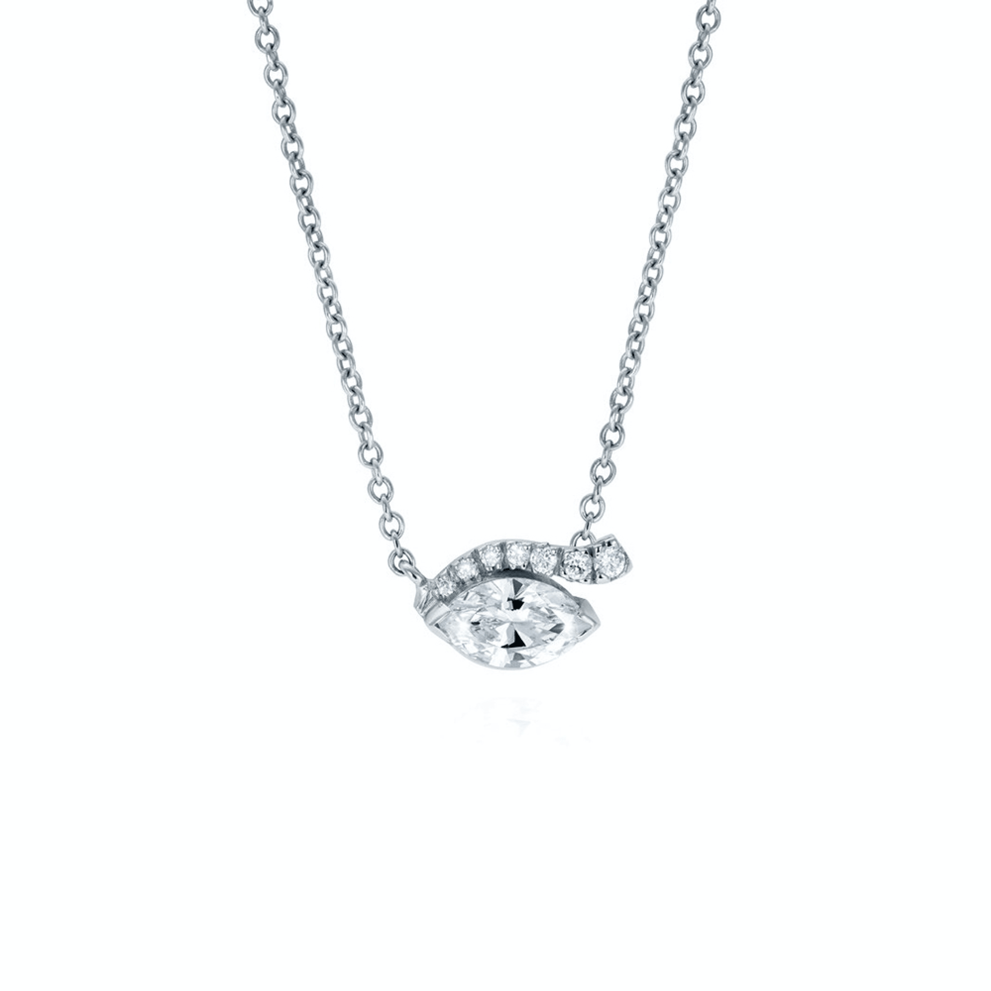 The Look of Love Diamond Pavé Necklace - Ilanzoni