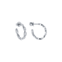 The Look Of Love Pavé Hoops - Ilanzoni
