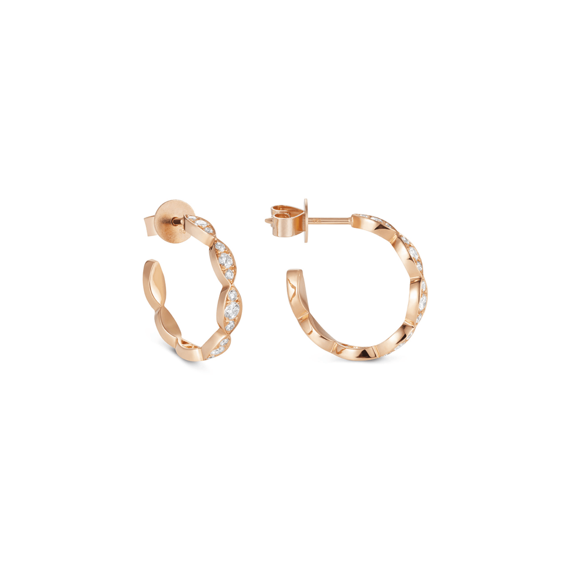 The Look Of Love Pavé Hoops - Ilanzoni
