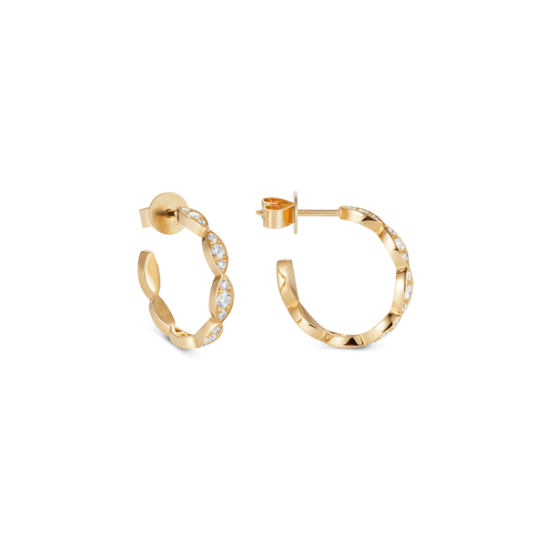 The Look Of Love Pavé Hoops - Ilanzoni