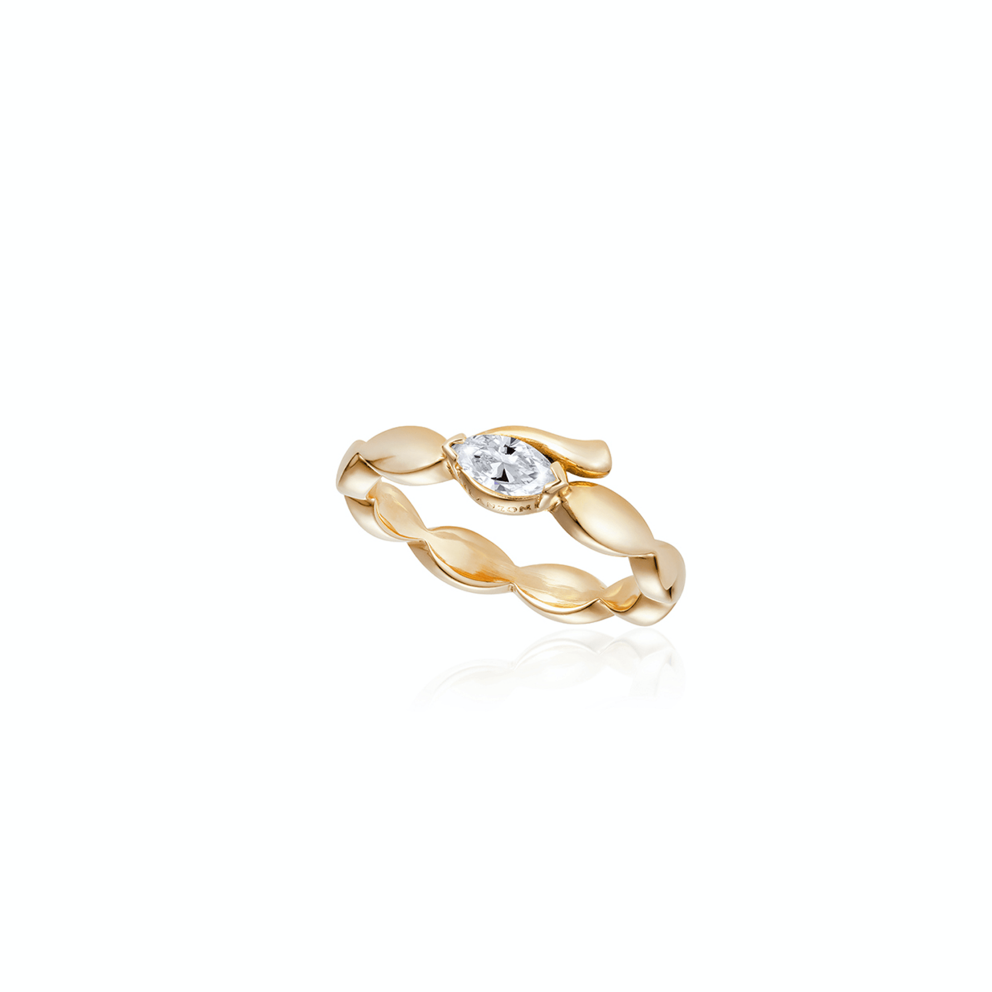 The Look Of Love Single Diamond Pinky Ring - Ilanzoni